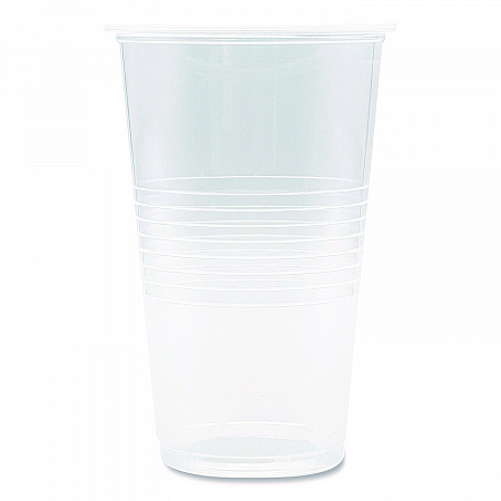 Translucent Plastic Cold Cups, 20 oz, Clear, 50/Pack (TRANSCUP20PK)