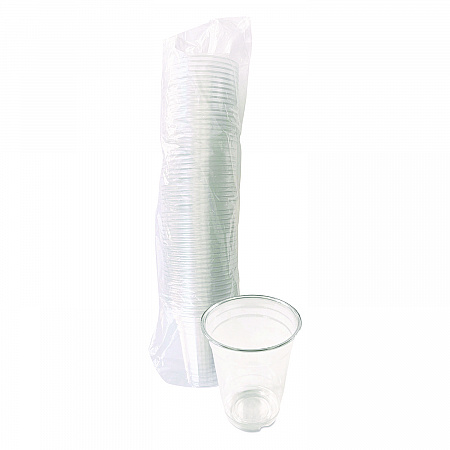 Clear Plastic PET Cups, 14 oz, 50/Pack (PET14PK)