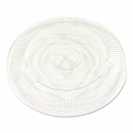 PET Cold Cup Straw-Slot Lids, Fits 9 oz Squat/12 oz Cold Cups, Plastic, Clear, 100/Pack (PET912STRAPK)
