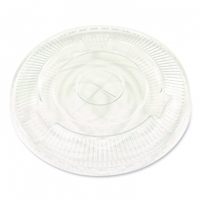 PET Cold Cup Straw-Slot Lids, Fits 9 oz Squat/12 oz Cold Cups, Plastic, Clear, 100/Pack (PET912STRAPK)