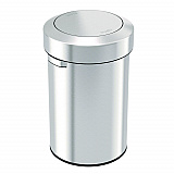 Swing Top Trash Can, 17 gal, Stainless Steel, Silver (HLS17FTS)