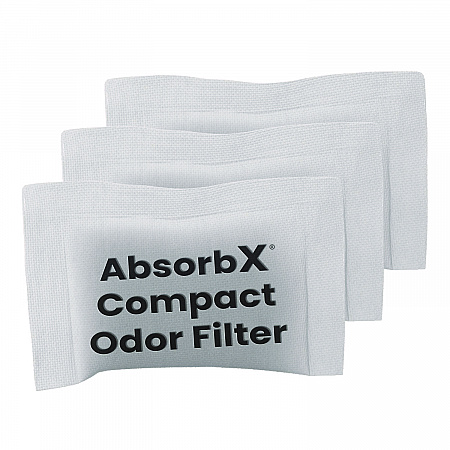 AbsorbX Compact Odor Filter, 0.03 lbs Bag, Unscented, 3/Pack (HLS08CF3)