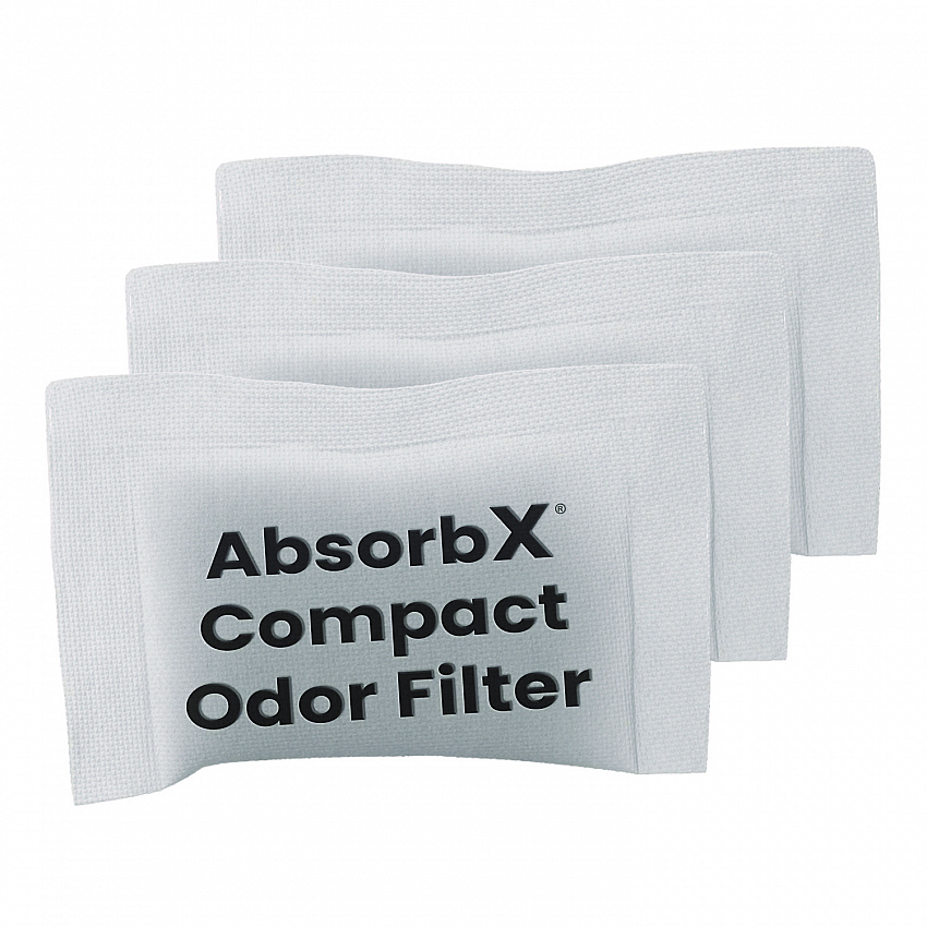 AbsorbX Compact Odor Filter, 0.03 lbs Bag, Unscented, 3/Pack (HLS08CF3)