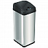 Sensor Trash Can, Rectangular, 13 gal, Plastic/Stainless Steel, Silver (HLS13MX)