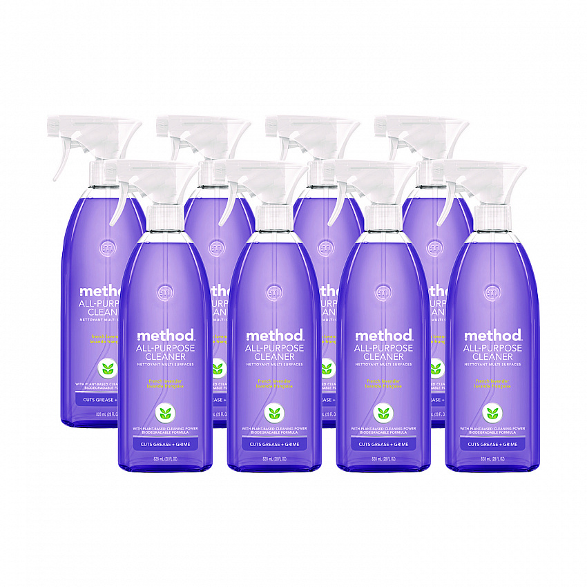 All Surface Cleaner, French Lavender Scent, 28 oz Spray Bottle, 8/Carton (377448CT)
