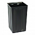40 Gallon Rigid Plastic Waterproof Square Trash Can Insert Liner for Indoor/Outdoor Trash Can, Plastic, Black (ALPA01)
