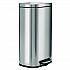 Fire-Resistant Step Pedal Trash Can, 8 gal, Plastic/Stainless Steel, Silver (HLSS08RFR)