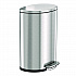 Fire-Resistant Step Pedal Trash Can, 13 gal, Plastic/Stainless Steel, Silver (HLSS13DFR)
