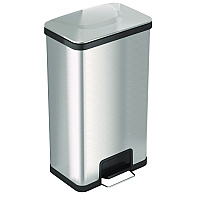 Step Pedal Trash Can with AirStep Technology, 18 gal, Stainless Steel, Silver (HLS18SS)