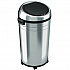 Extra-Large Sensor Trash Can with Wheels, 23 gal, Plastic/Stainless Steel, Silver/Black (HLS23RC)