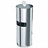 Side-Entry Trash Can with Gym Wipe Dispenser, 9 gal, Stainless Steel, Silver (HLSC09WSR)