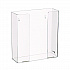 Acrylic Glove Dispenser, Double Box Capacity, 10.2 x 3.5 x 10.8, Clear (I90202)