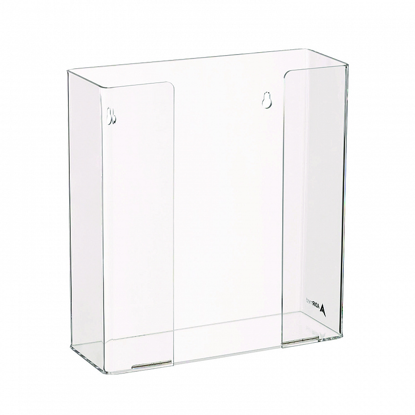 Acrylic Glove Dispenser, Double Box Capacity, 10.2 x 3.5 x 10.8, Clear (I90202)