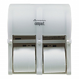 Compact Quad Vertical Four-Roll Coreless Tissue Dispenser, 12.06 x 8 x 14.44, White (56747A)
