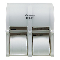 Compact Quad Vertical Four-Roll Coreless Tissue Dispenser, 12.06 x 8 x 14.44, White (56747A)