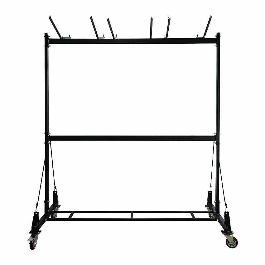 Folding Chair and Table Combo Cart, Metal, 600 lb Capacity, 33.7 x 65 x 67, Black (I69001)