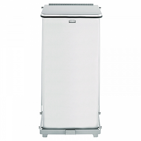 Defenders Heavy-Duty Steel Step Can, 6.5 gal, Stainless Steel (ST12SSPL)