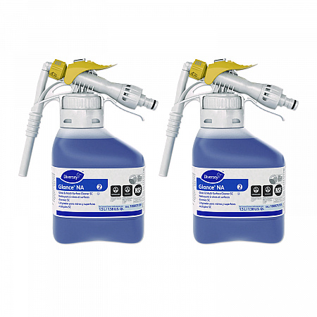 Glance NA Glass and Multi-Surface Cleaner, Unscented, 1.5 L, 2/Carton (100975198)
