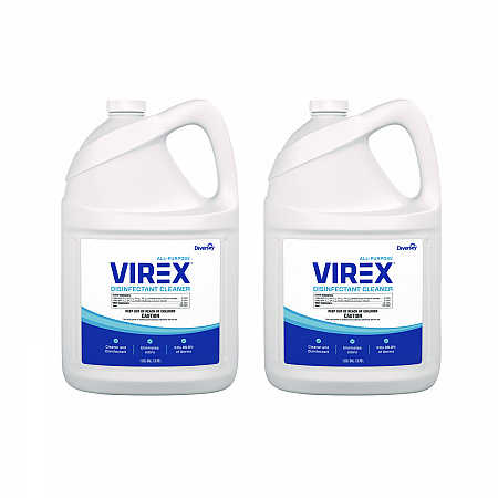 Virex All-Purpose Disinfectant Cleaner, Lemon Scent, 1 gal Container, 2/Carton (CBD540557)