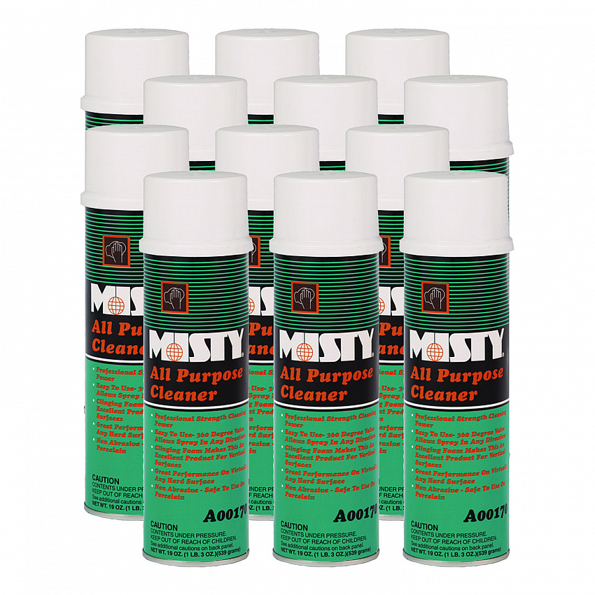 All-Purpose Cleaner, Mint Scent, 19 oz Aerosol Spray, 12/Carton (1001592)
