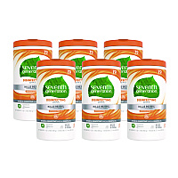 Botanical Disinfecting Wipes, 7 x 8, Lemongrass Citrus, 70 Count, 6/Carton (22813CT)