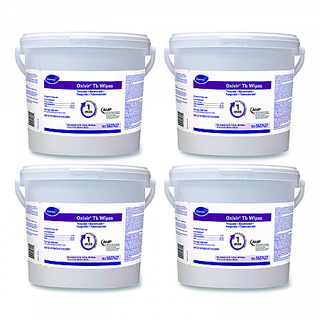 Oxivir TB Disinfectant Wipes, 11 x 12, White, 160/Bucket, 4 Buckets/Carton (5627427)