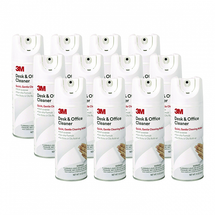 Desk and Office Spray Cleaner, Unscented, 15 oz Aerosol Spray, 12/Carton (573CT)