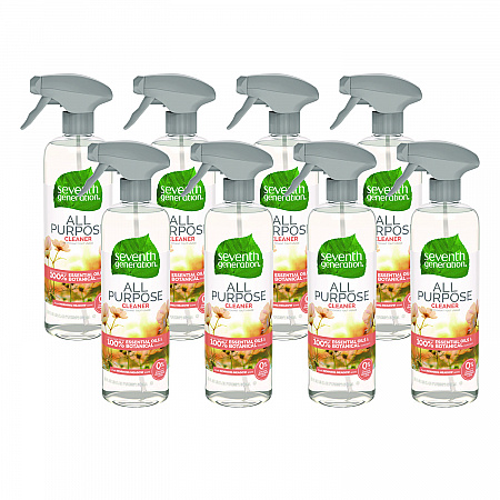Natural All-Purpose Cleaner, Morning Meadow Scent, 23 oz Trigger Spray Bottle, 8/Carton (44714CT)