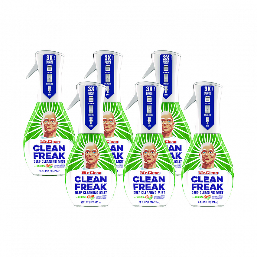 Clean Freak Deep Cleaning Mist Multi-Surface Spray, Gain Original Scent, 16 oz Spray Bottle, 6/Carton (79127)