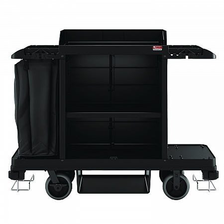 Standard Housekeeping Cart, Plastic, 1 Shelf, 24