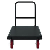 Resin Platform Truck, 1,600 lb Capacity, 30.25 x 64.5 x 41, Black (PDPT3060)