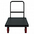 Resin Platform Truck, 1,600 lb Capacity, 30.25 x 64.5 x 41, Black (PDPT3060)