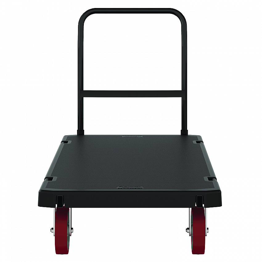 Resin Platform Truck, 1,600 lb Capacity, 30.25 x 64.5 x 41, Black (PDPT3060)