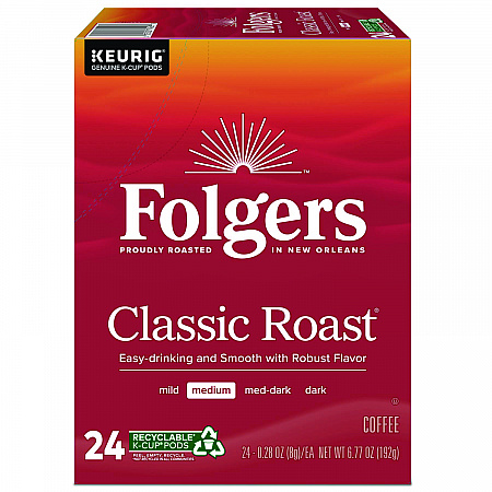 Gourmet Selections Classic Roast Coffee K-Cups, 24/Box (6685)