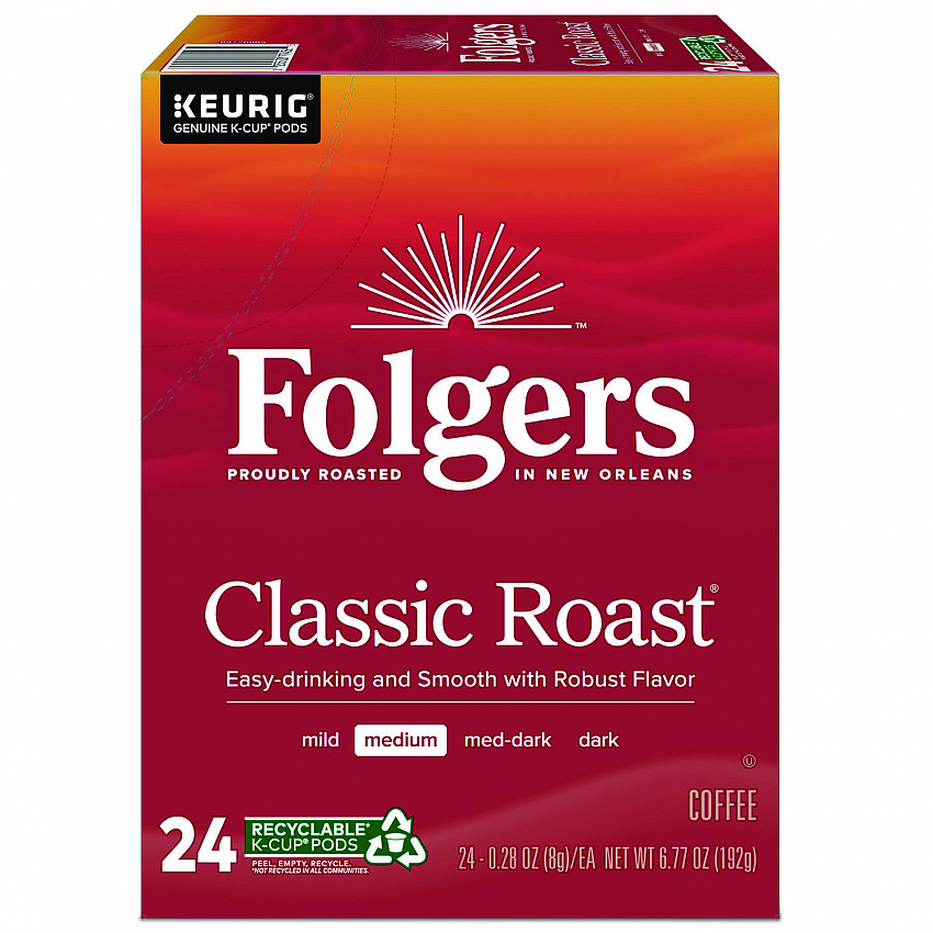 Gourmet Selections Classic Roast Coffee K-Cups, 24/Box (6685)