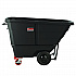 1 cu yd Heavy Duty Tilt Truck, Forkliftable Frame, 2,200 lb Capacity, Black/Red (RMTTHD100)