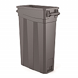 23 Gallon Resin Slim Trash Can, Plastic, Gray (TCNH2030)