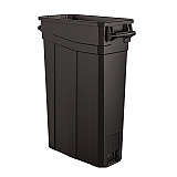 23 Gallon Resin Slim Trash Can, Plastic, Black (TCNH2030BK)