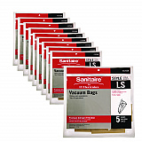Commercial Upright Vacuum Cleaner Replacement Bags, Style LS, 5/Pack, 10 Packs/Carton (63256A10CT)