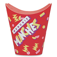 Grease-Resistant Paper Munchie Cup Containers, ProPlanet Seal, 9 oz, 3.44" Diameter x 7.23" h, Munchies Design, 500/Carton (GF90)