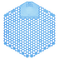Wave 3D Urinal Deodorizer, Cotton Blossom Scent, Blue, 10/Box (3WDS60CBLBX)