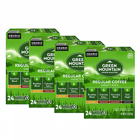 Regular Variety Pack Coffee K-Cups, Assorted Flavors, 96/Carton (9974CT)
