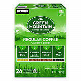 Regular Variety Pack Coffee K-Cups, Assorted Flavors, 24/Box (9974)