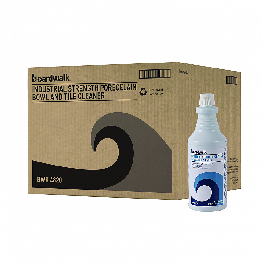 Industrial Strength RTU Porcelain Bowl and Tile Cleaner, 32 oz Bottle, 12/Carton (4820)