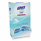 Cottony Soft Individually Wrapped Sanitizing Hand Wipes, 5 x 7, Unscented, White, 120/Box (902712BX)