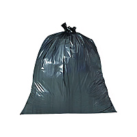 Linear Low-Density Can Liners, 60 gal, 1.2 mil, 44" x 56", Black, 100/Carton (H8856SH)
