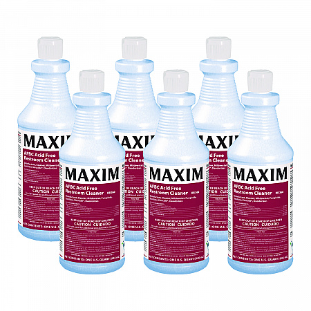 AFBC Acid-Free Restroom Cleaner, Safe-to-Ship, Fresh Scent, 32 oz Bottle, 6/Carton (03600086)