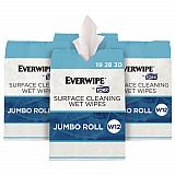 Surface Cleaning Wet Wipe, 1-Ply, 6 x 6, Lemon, White, 900 Sheets, 4/Carton (192830)