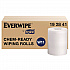 Everwipe by Tork Chem-Ready Wiping Rolls, 1-Ply, 12 x 12, White, 90 Sheets, 6 Rolls/Carton (192841)