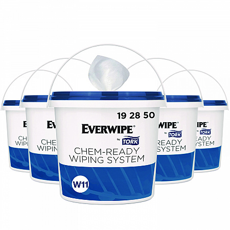 Chem-Ready Buckets, 8.5 x 7 x 7, White, 5/Carton (192850)